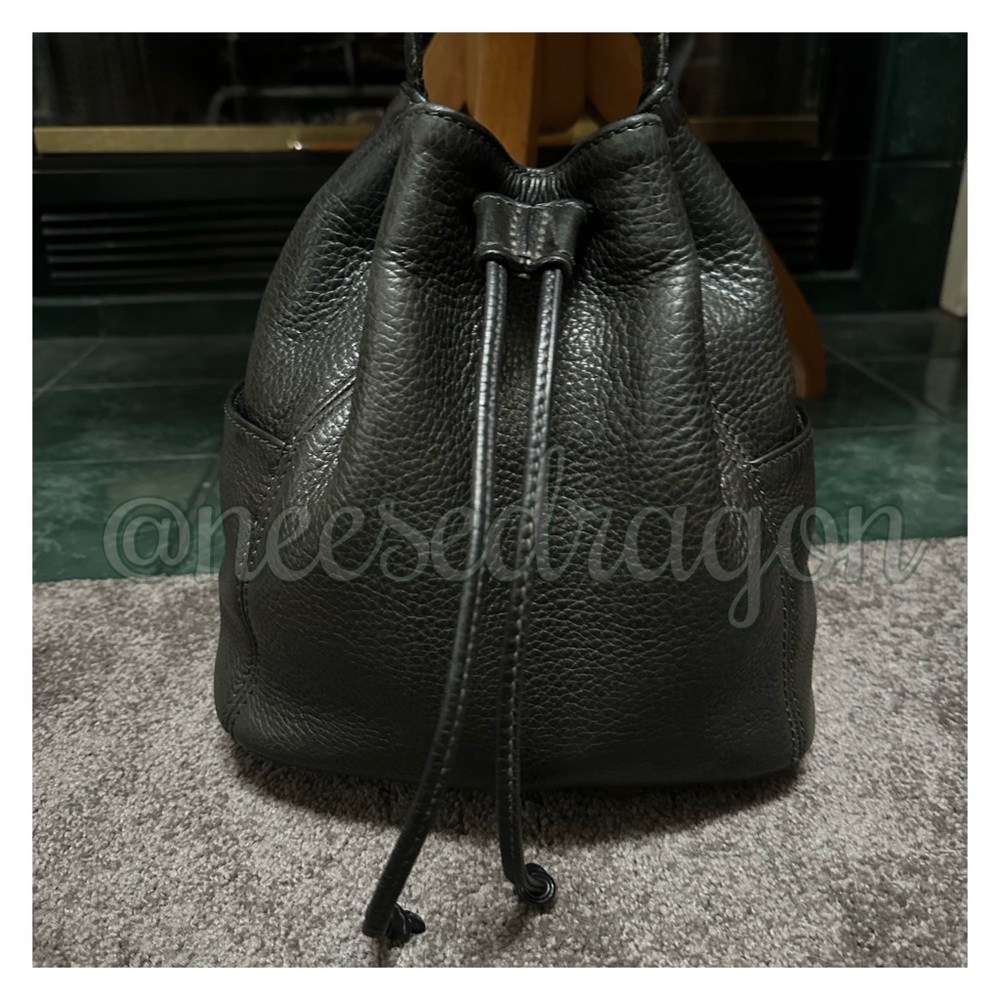 Vintage Coach Sonoma Pocket Drawstring 4936 pebbled natural grain leather